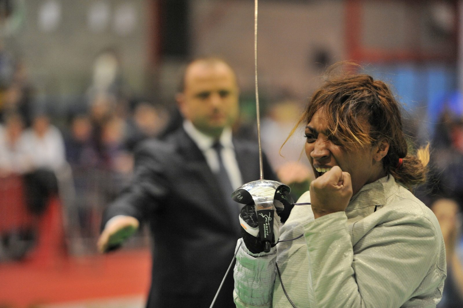 Saoussen Boudiaf, who formerly represented France, won women's sabre fencing gold for Algeria at the Pan Arab Games ©Getty Images