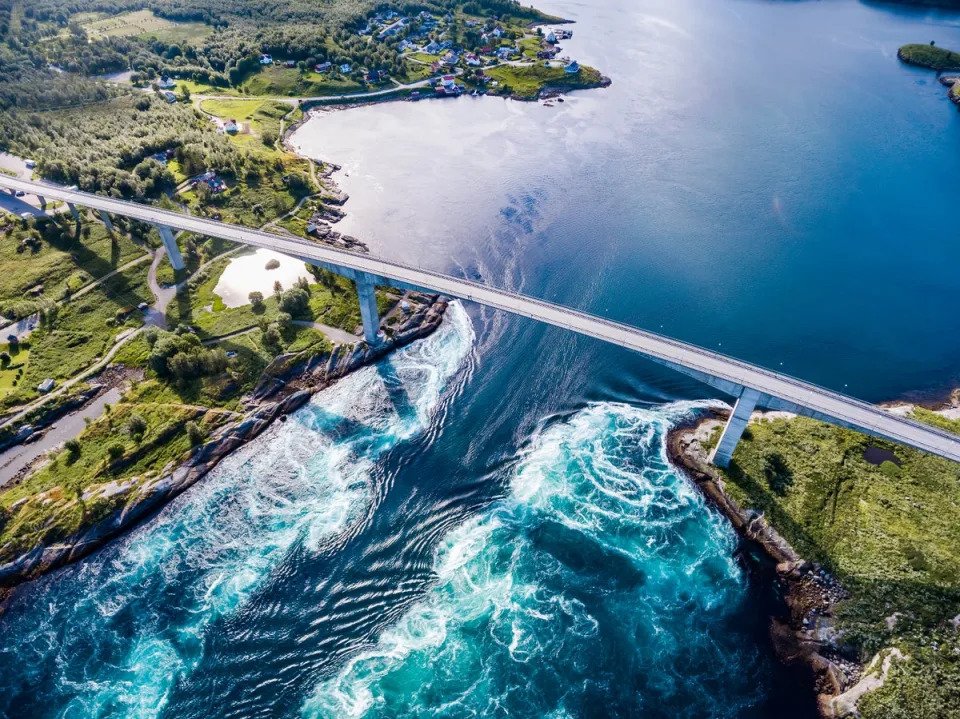 Whirlpools of the maelstrom of Saltstraumen, Nordland (Getty/iStock)