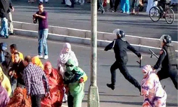 Violences perpétrées contre des manifestantes sahraouies par les forces de l’ordre marocaines