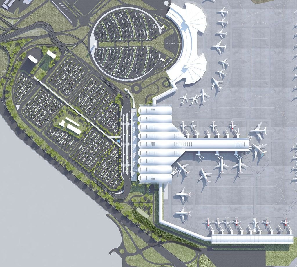 c. 2018 - Houari-Boumediène International Airport, Terminals 1 & 2 (Algiers, Algeria) | Airport design, Airport, International airport